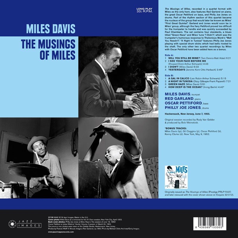 Miles Davis (마일즈 데이비스) - The Musings Of Miles [LP] 