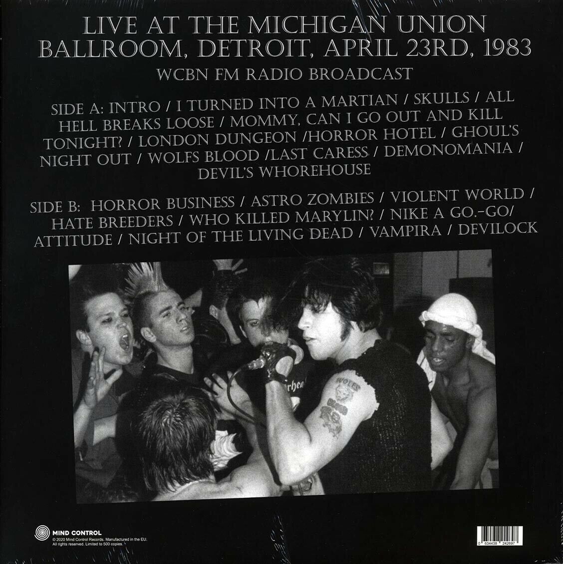 Misfits (미스피츠) - Walk Among You : Live At The Michigan Union Ballroom. Detroit 1983 WCBN FMRadio Broadcast [LP] 