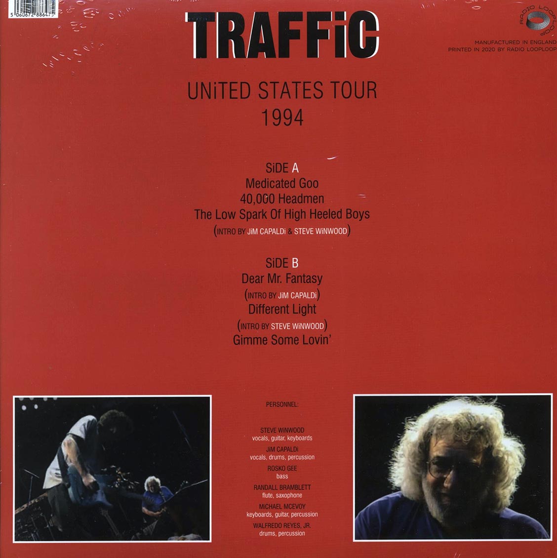 Traffic (트래픽) - United States Tour 1994: WAXQ-FM [LP] 