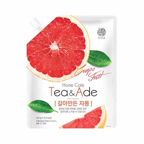 [다미즐]Tea&Ade 갈아만든 자몽 500g