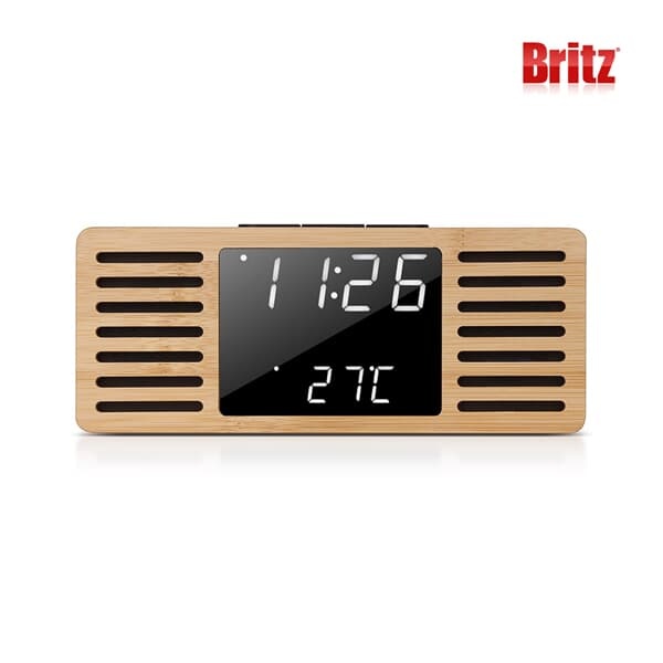 브리츠 BZ-E2R 인테리어 LED 알람시계 탁상용 라디오