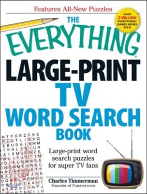 The Everything Large-Print TV Word Search Book: Large-Print Word Search Puzzles for Super TV Fans