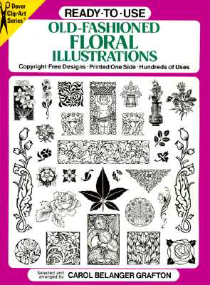 Ready-To-Use Old-Fashioned Floral Illustrations (Paperback)