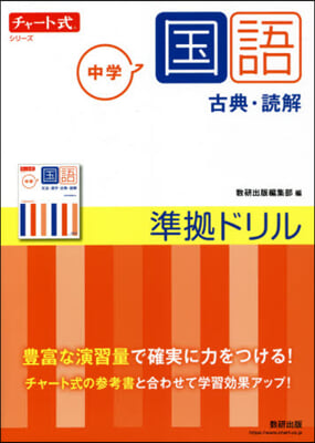 チャ-ト式シリ-ズ 中學國語 準據ドリル 古典.讀解