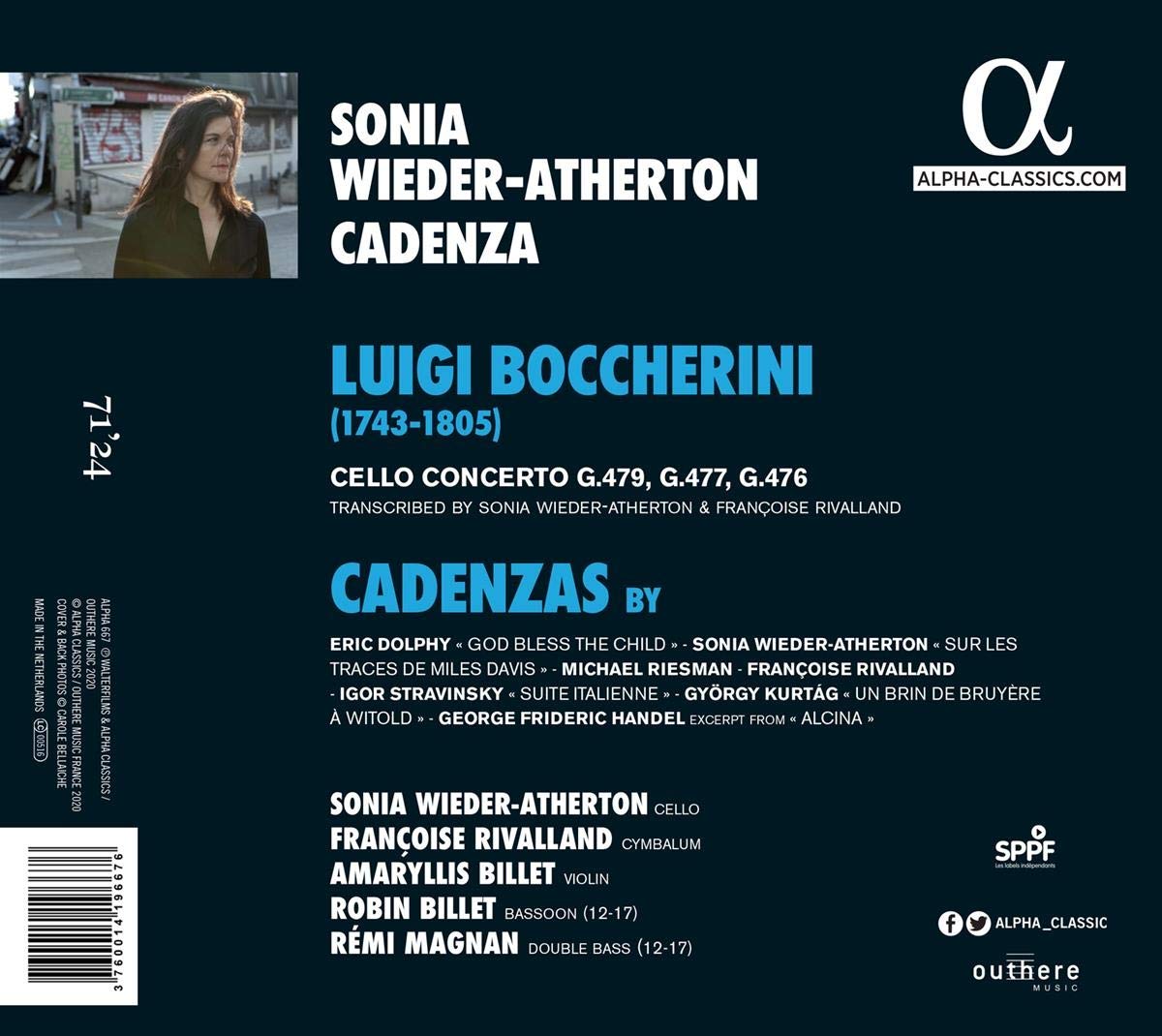 Sonia Wieder-Atherton 보케리니: 첼로 협주곡 편곡 버전 (Luigi Boccherini: Cello Concertos G.479, G.477, G.476) 