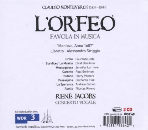 Laurence Dale 몬테베르디: 오페라 '오르페오' (Monteverdi : L'Orfeo) 