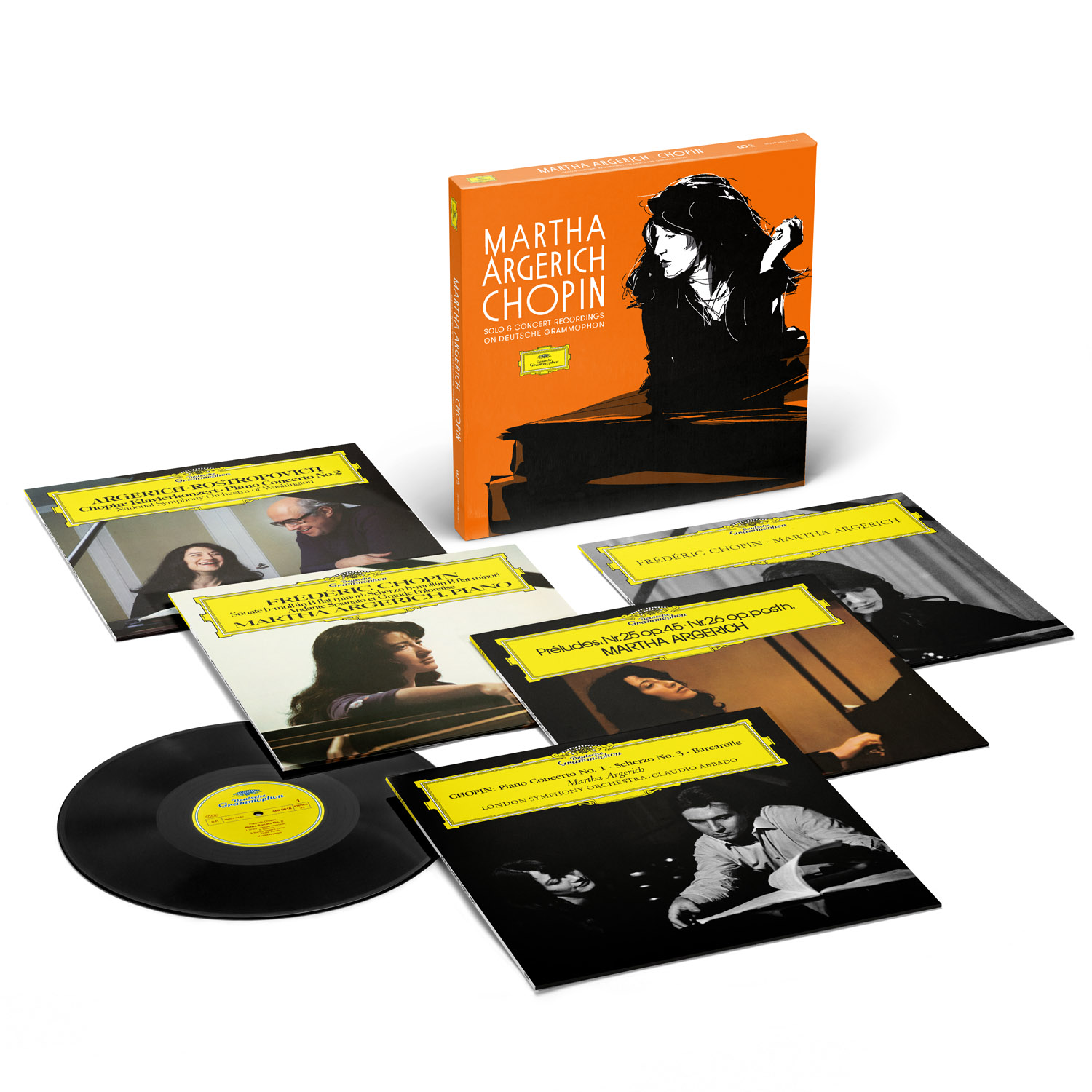 마르타 아르헤리치가 연주하는 쇼팽 (Martha Argerich: Chopin Solo and Concerto Recordings) [5LP] 