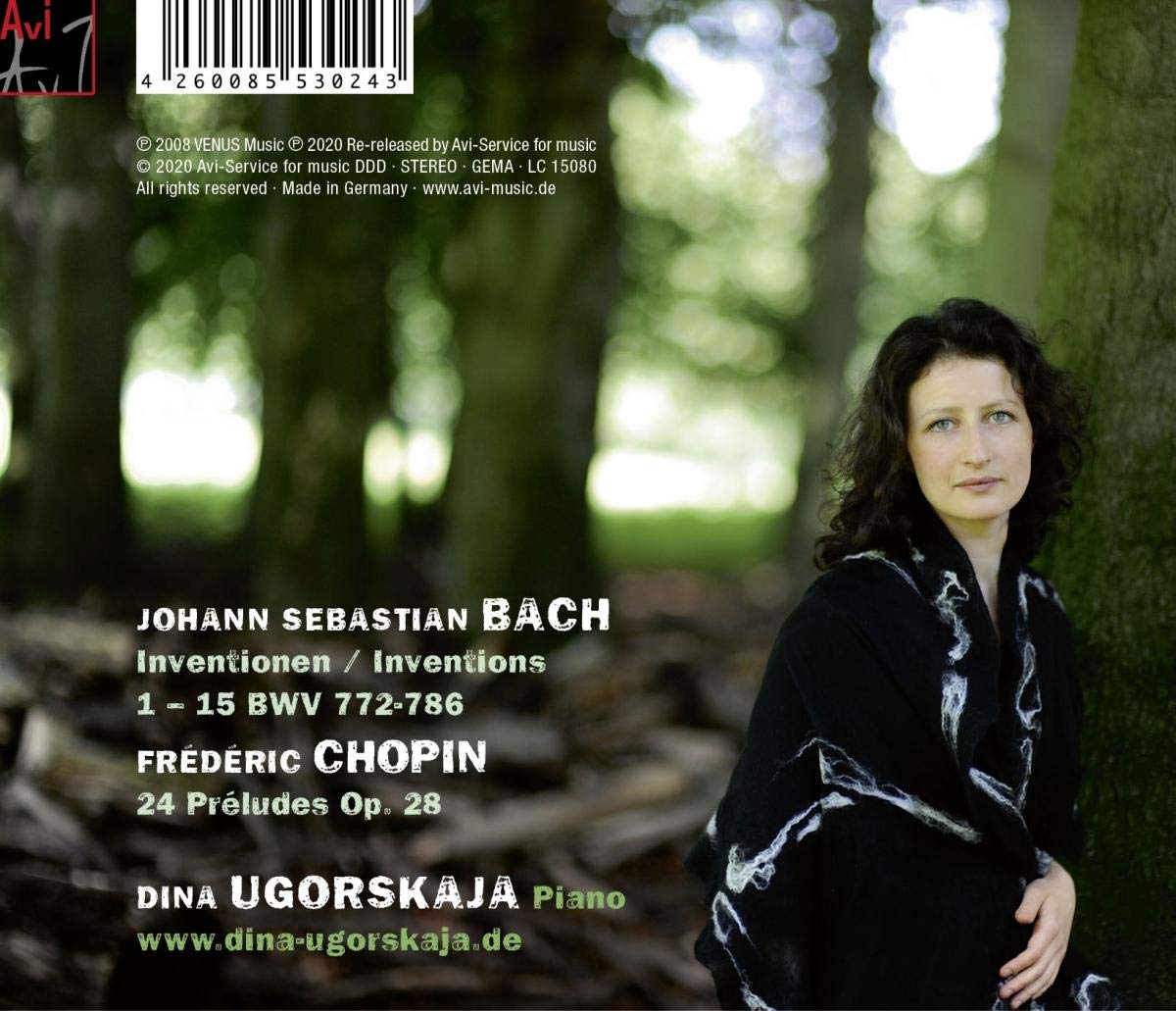 Dina Ugorskaja 바흐: 인벤션, 신포니아 / 쇼팽: 24개의 전주곡 (J.S.Bach: Inventions and Sinfonias BWV 772-801 / Chopin: 24 Preludes)  