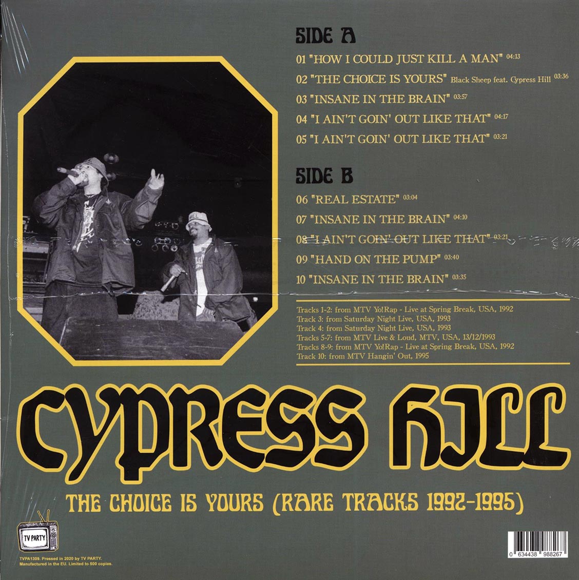 Cypress Hill (사이프레스 힐) - The Choice Is Yours : Rare Tracks 1992-1995 [LP] 