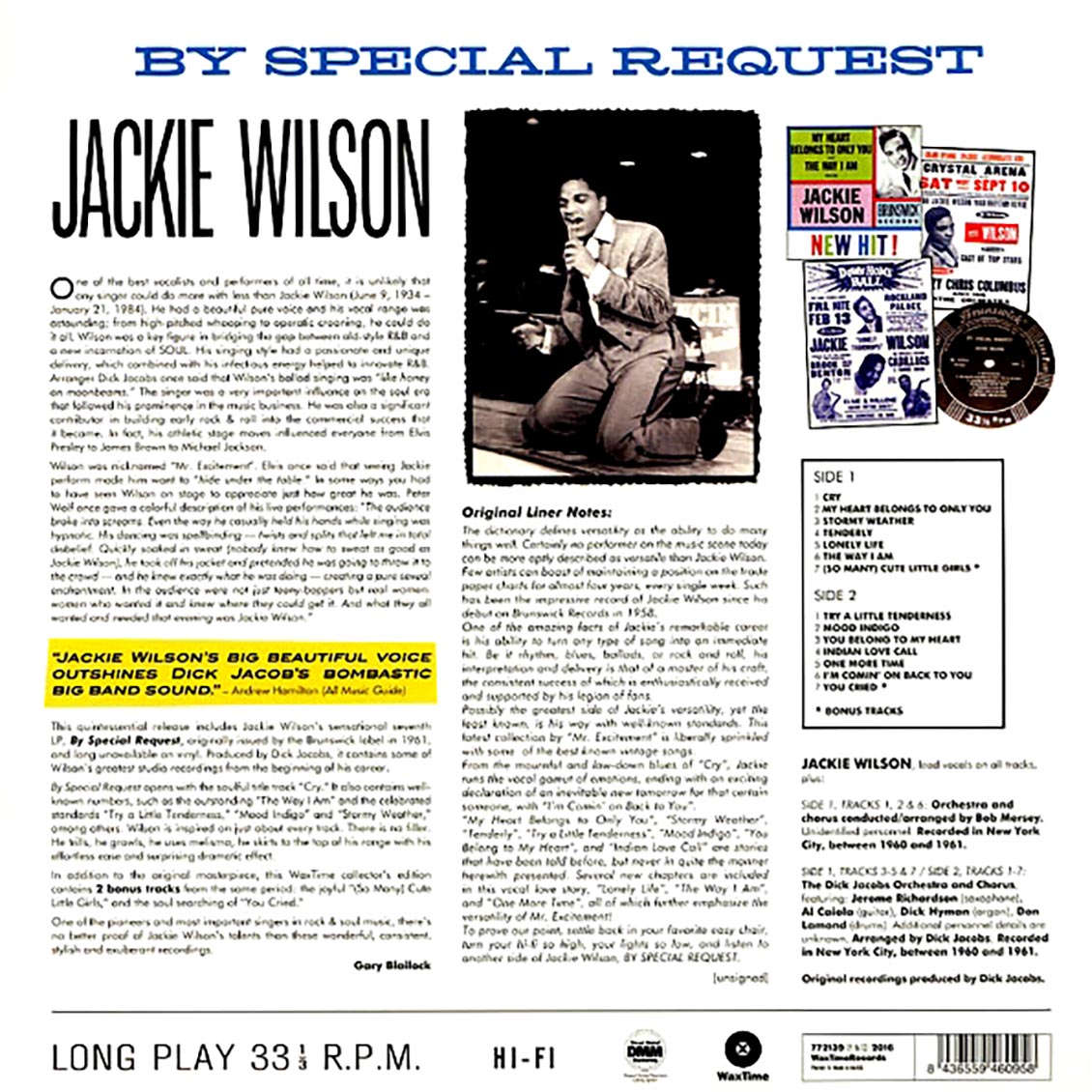 Jackie Wilson (재키 윌슨) - By Special Request [LP]
