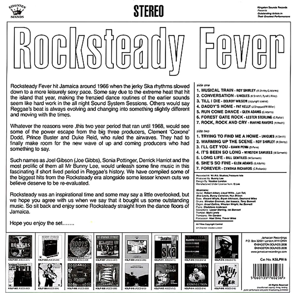 락스테디 피버 - 스카 리듬 음악 컴필레이션 (Rocksteady Fever) [LP] 