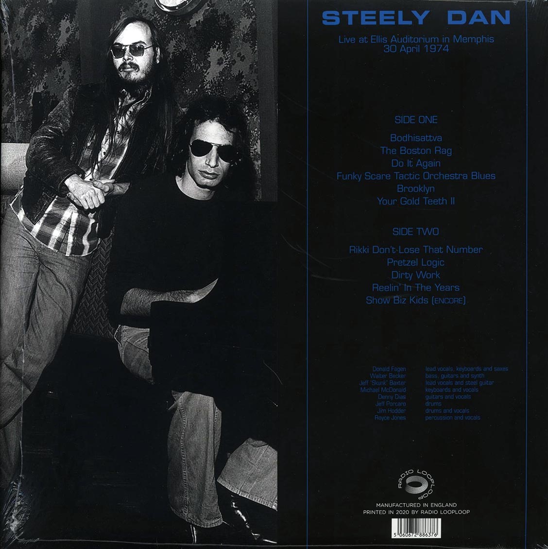 Steely Dan (스틸리 단) - Live At Ellis Auditorium in Memphis 30 April 1974 [LP] 