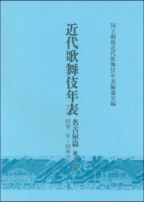 近代歌舞伎年表 名古屋篇  15