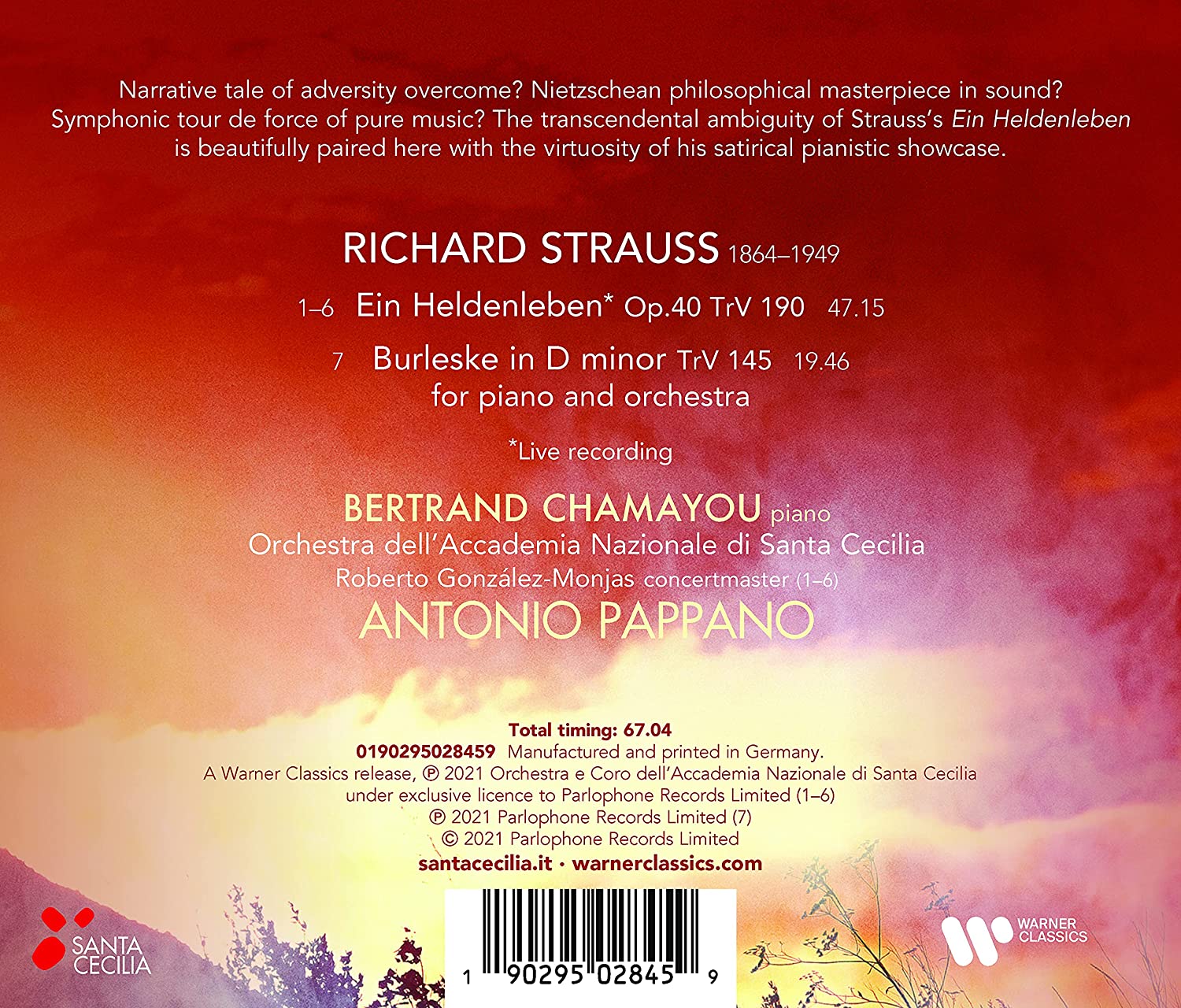 Antonio Pappano 슈트라우스: 영웅의 생애, 부를레스케 - 안토니오 파파노 (R. Strauss: Ein Heldenleben, Burleske) 