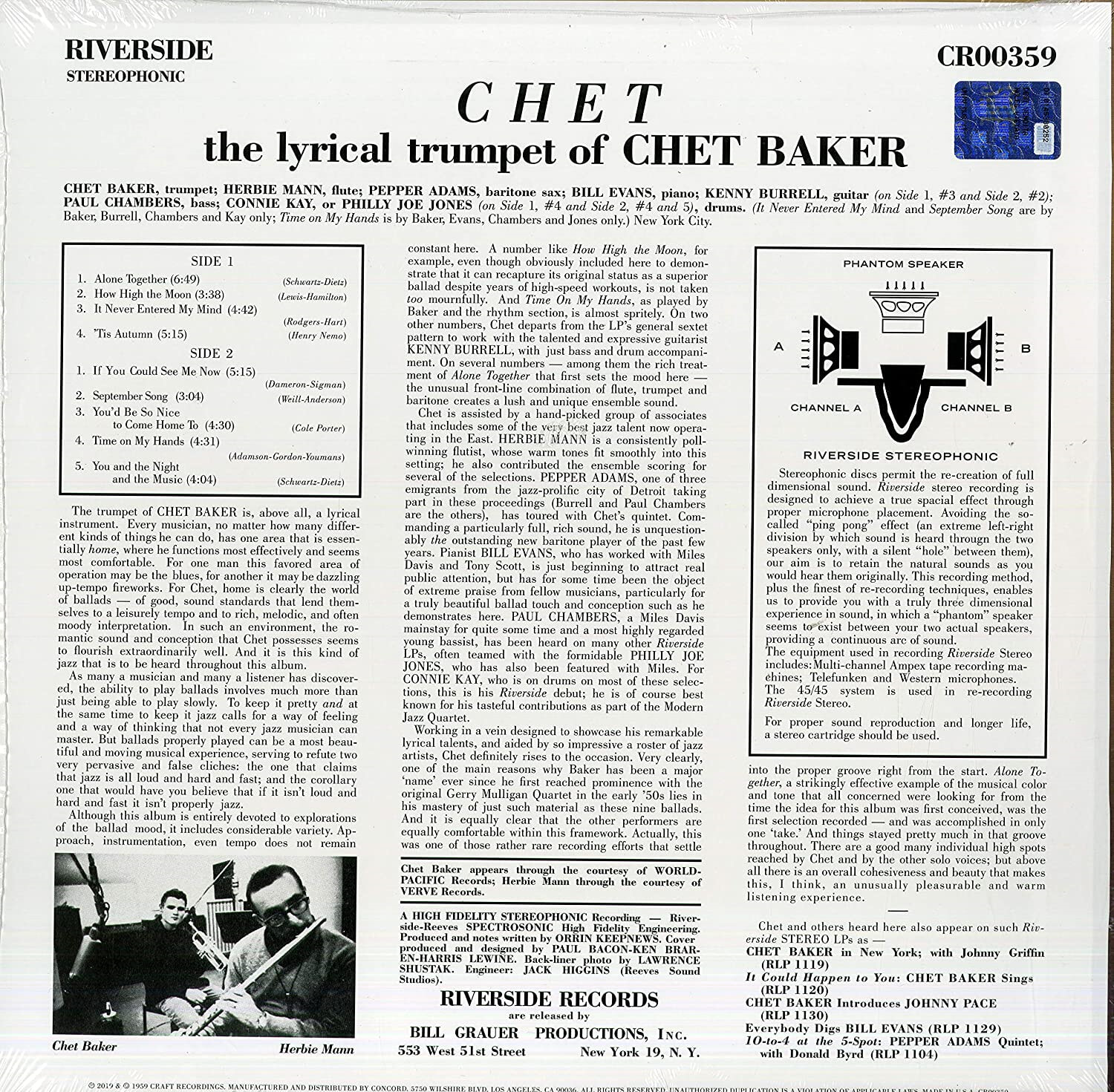 Chet Baker (쳇 베이커) - Chet [LP] 