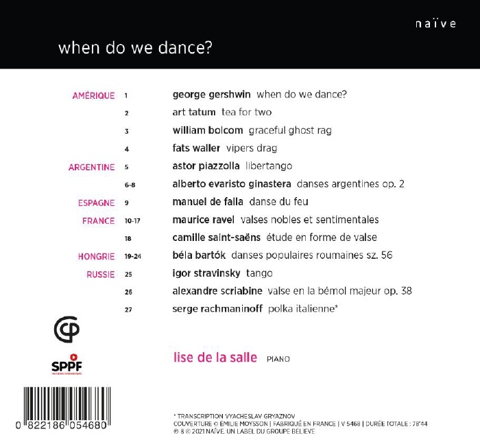 Lise de la Salle 피아노로 연주한 무곡 모음집 (Gershwin: When Do We Dance?) 