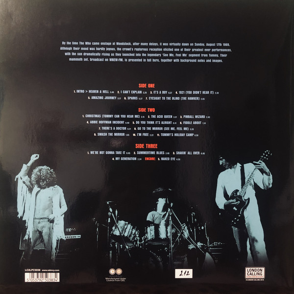 The Who (더 후) - Woodstock '69 [컬러 2LP] 
