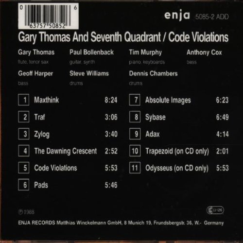 Gary Thomas / Seventh Quadrant (게리 토마스 / 세븐스 콰드란트) - Code Violations