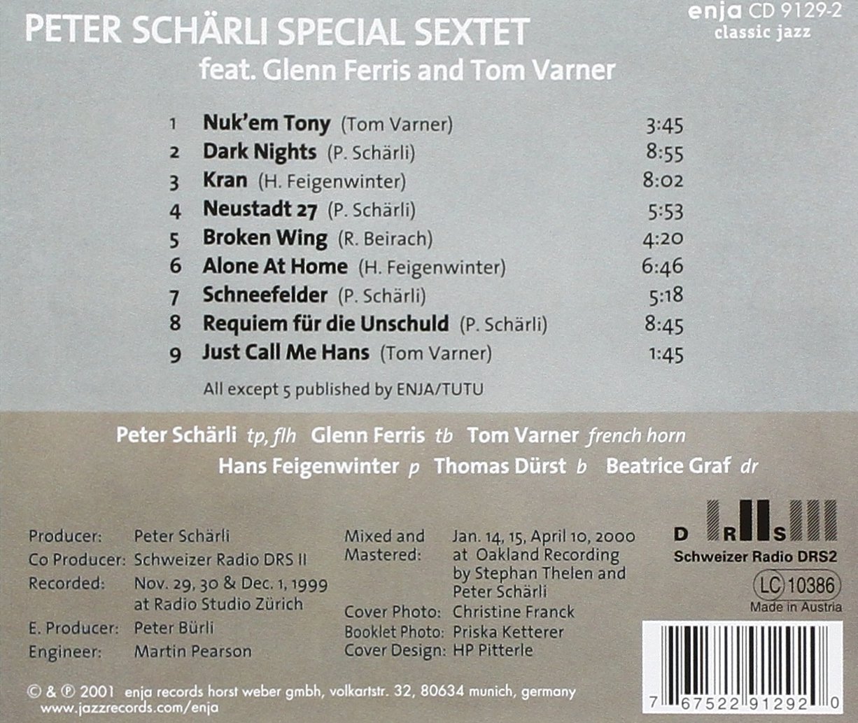 Peter Scharli Special Sextet (피터 샬리 스페셜 젝텟) - Guilty