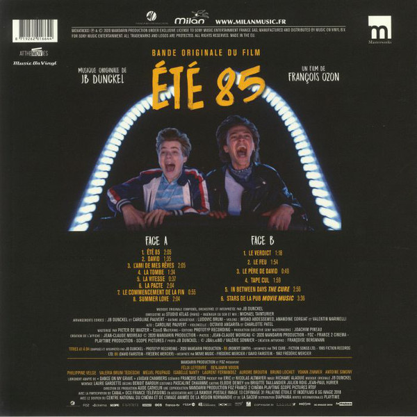 썸머 85 영화음악 (Ete 85 OST by JB Dunckel) [LP] 