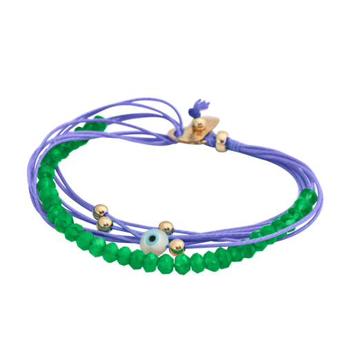 Green onyx wish braided