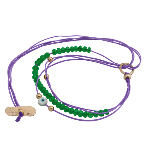 Green onyx wish braided