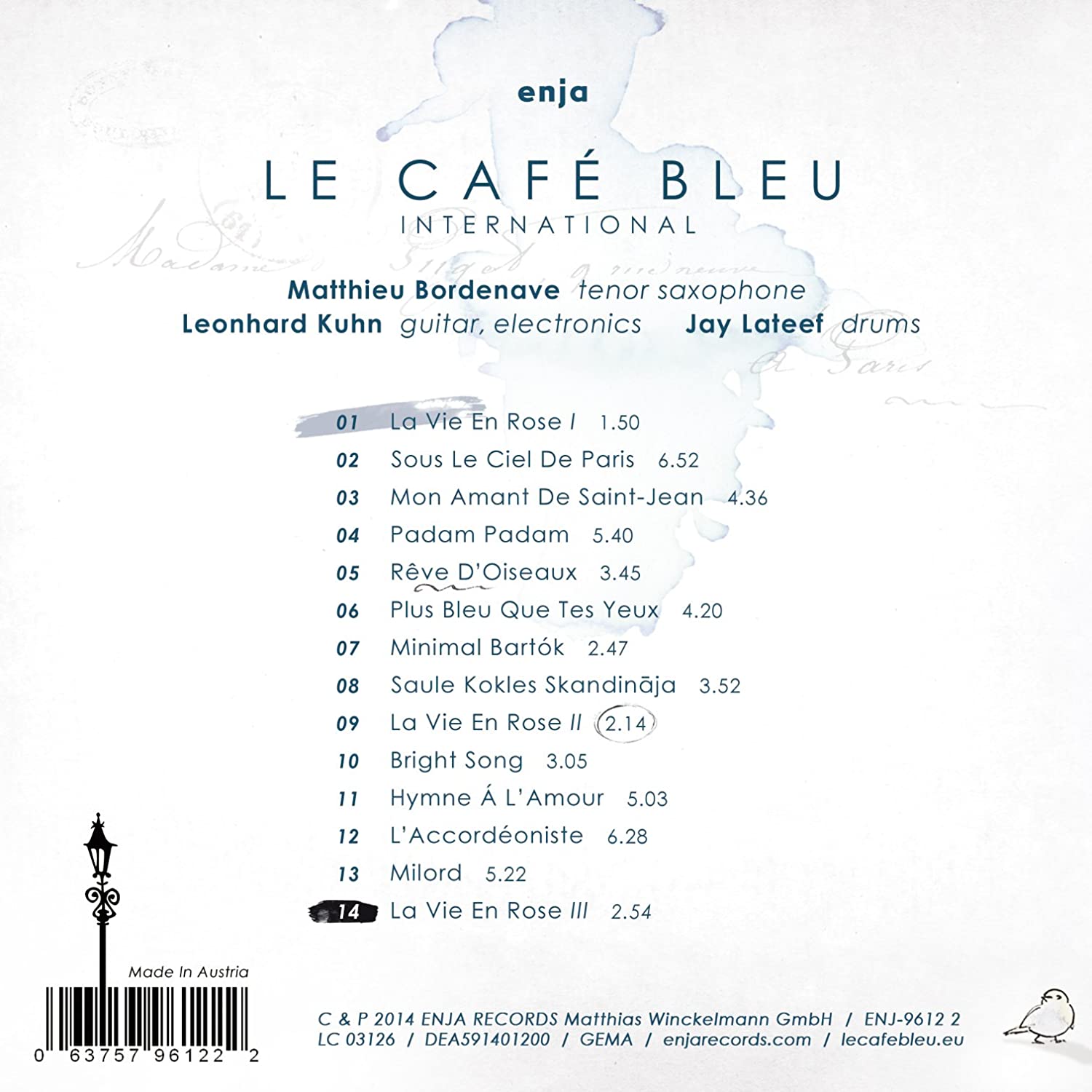 Le Cafe Bleu-International (르 카페 블루-인터내셔널) - Plays Edith Piaf