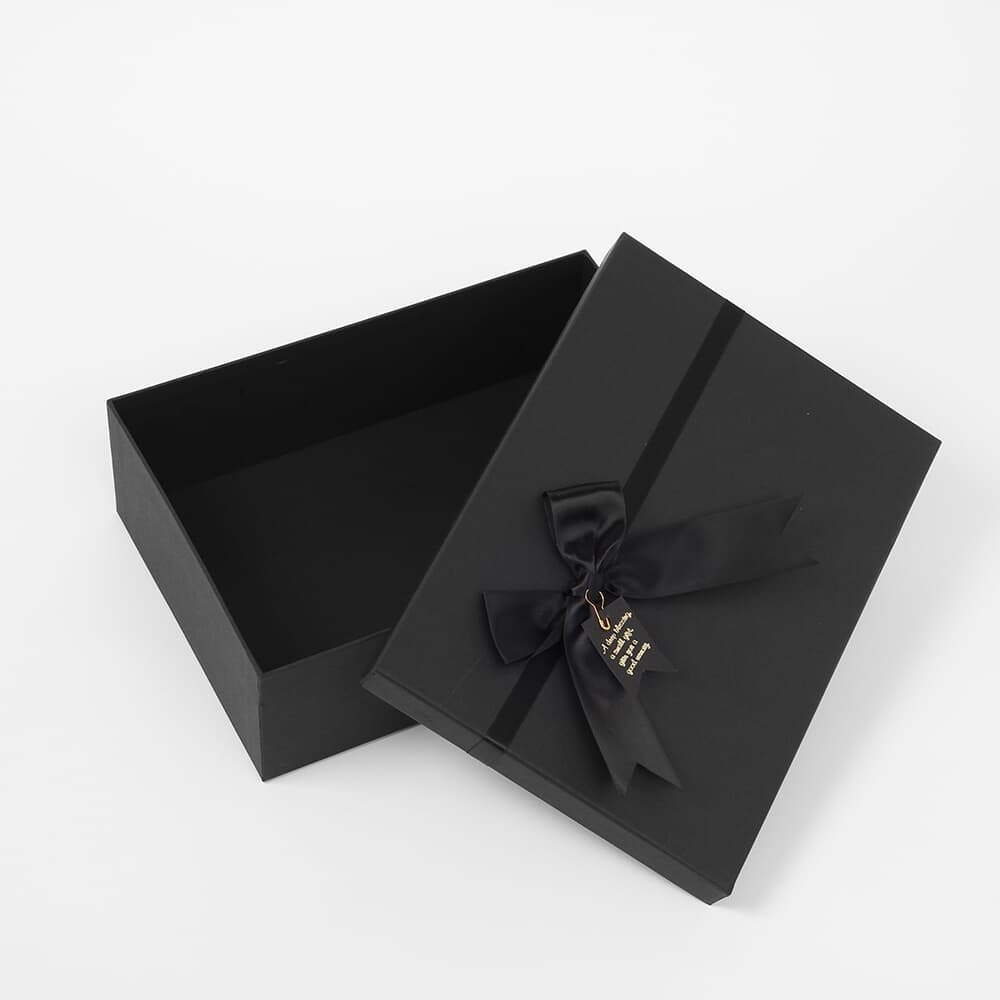 모던블랙 리본 선물상자(28x20cm)  선물포장 케이스9-22