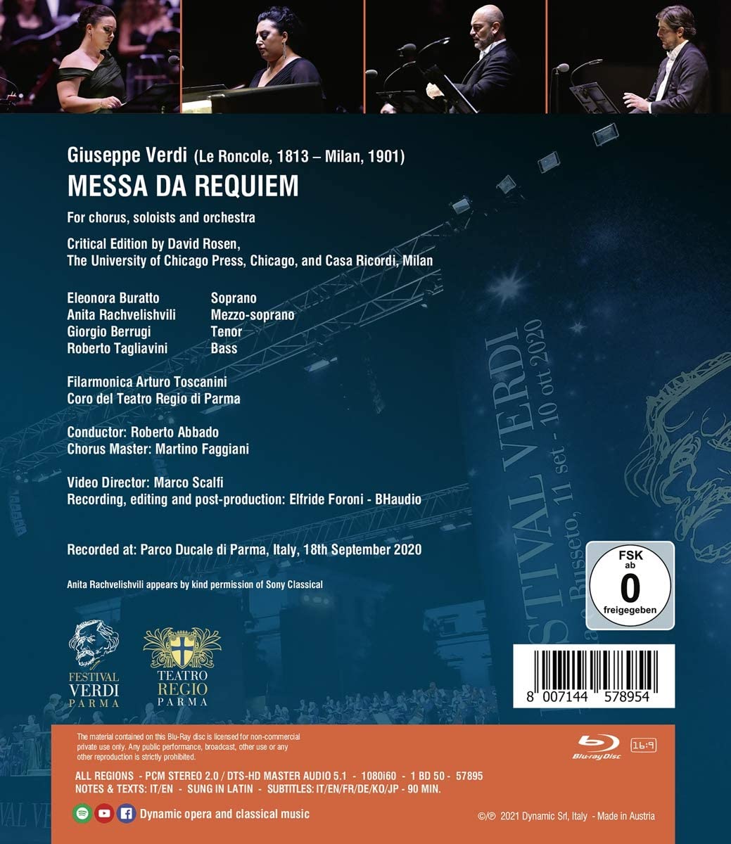 Roberto Abbado 베르디: 레퀴엠 (Verdi: Requiem) 