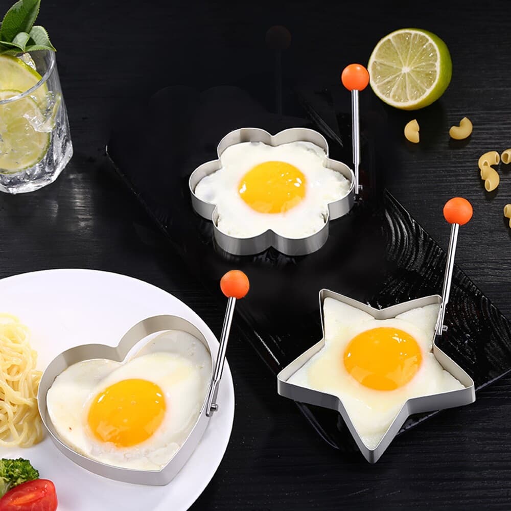 [쿠킹스]후라이 계란틀 3종세트/달걀 모양틀 후라이틀