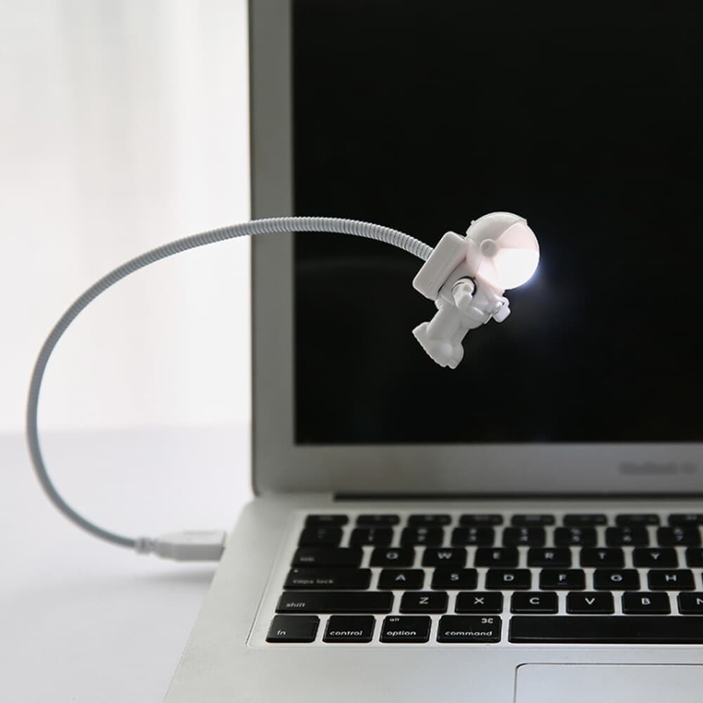 우주비행사 LED USB 라이트 노트북 독서 USB램프
