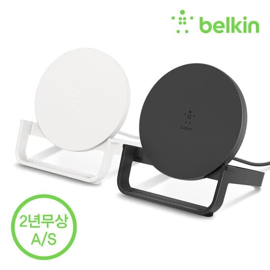 벨킨 10W 고속 무선 충전 스탠드 + 퀵차지 어댑터 WIB001kr
