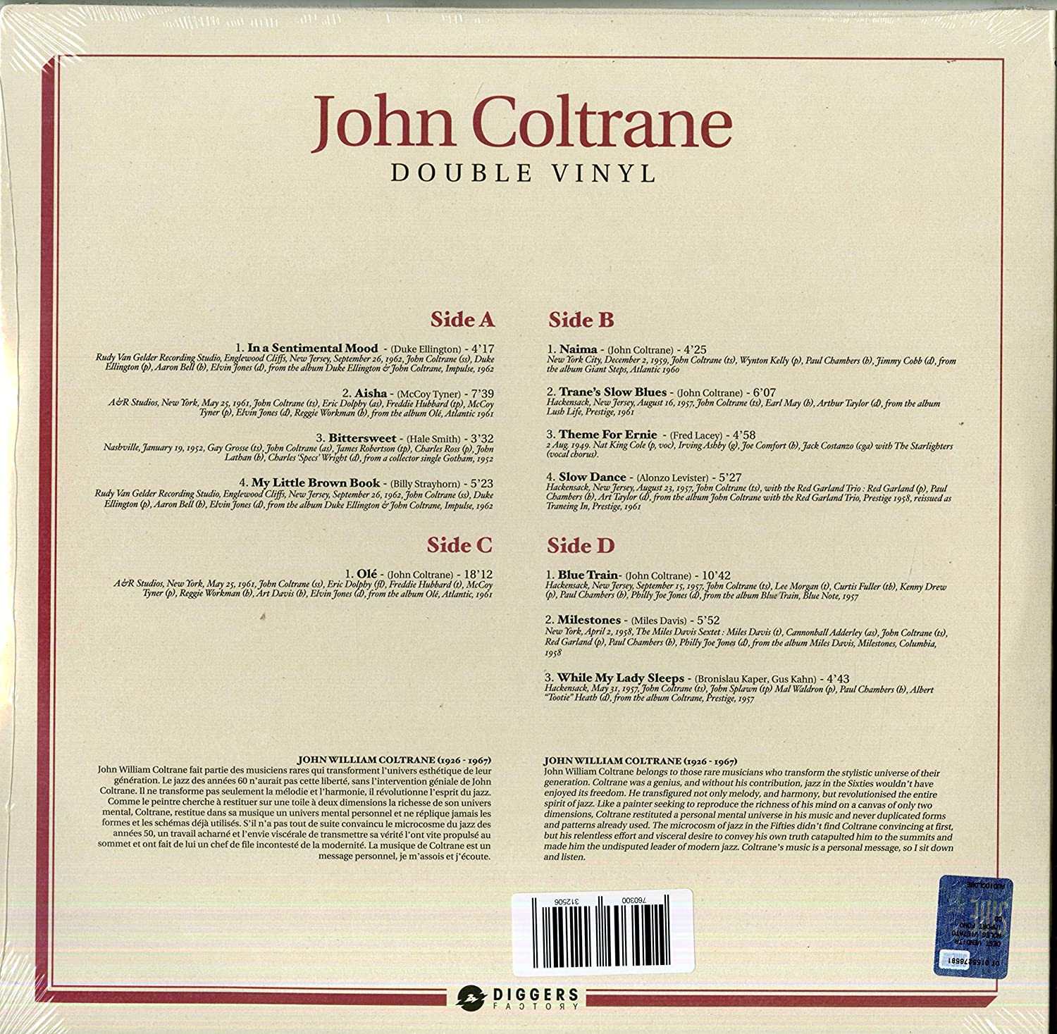 John Coltrane (존 콜트레인) - Essential Works 1952-1962 [2LP] 