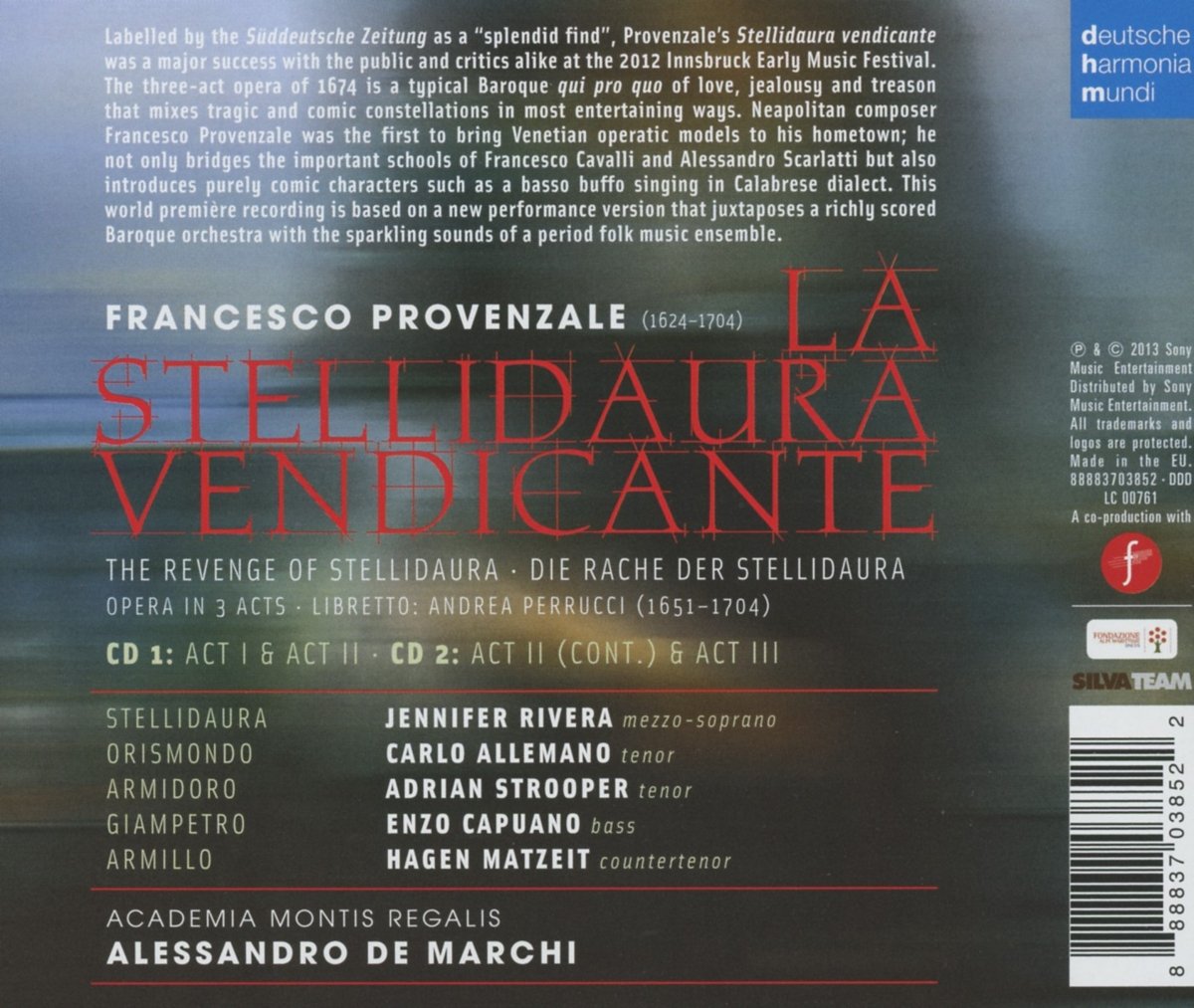 Jennifer Rivera 프로벤찰레: 오페라 '복수의 스텔리다우라' (Francesco Provenzale : La Stellidaura Vendicante) 