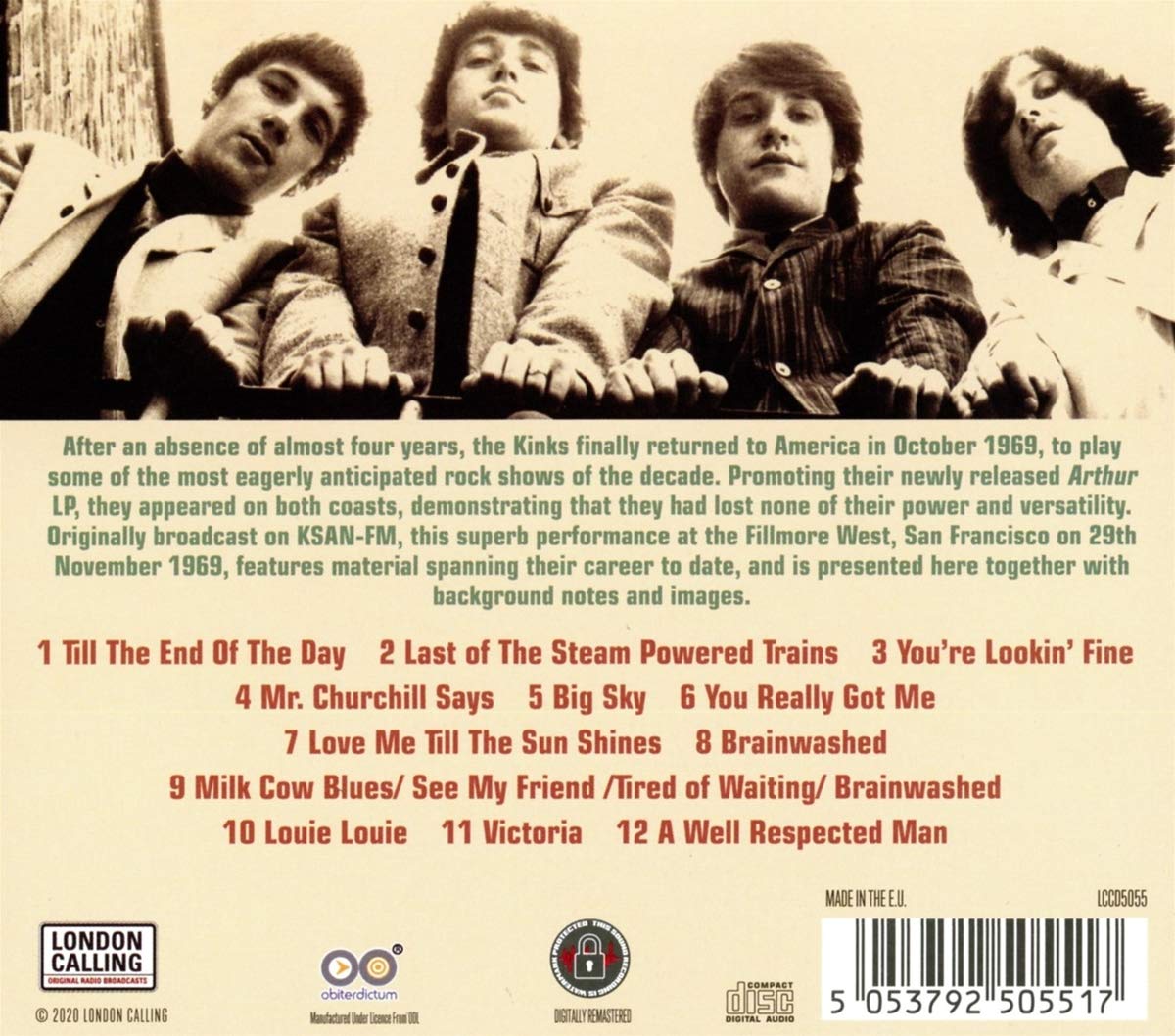The Kinks (더 킨크스) - Live In San Francisco 1969 
