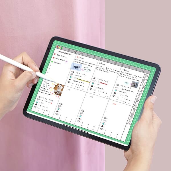 리훈 내가잘할개 애견 반려견 위클리 다이어리 굿노트 아이패드 PDF 속지