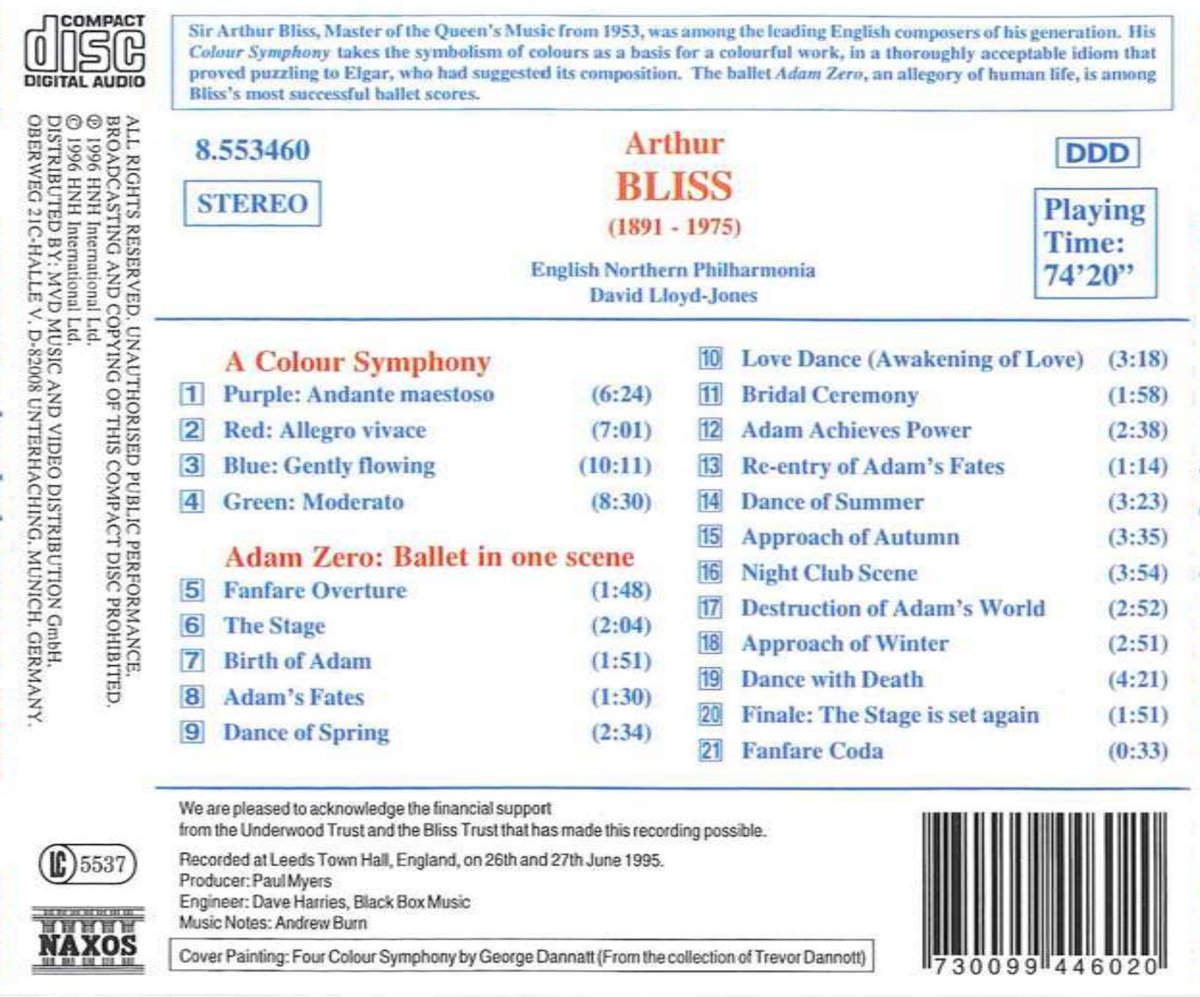 David Lloyd-Jones 블리스: 색채적 교향곡 (Bliss: A Colour Symphony) 