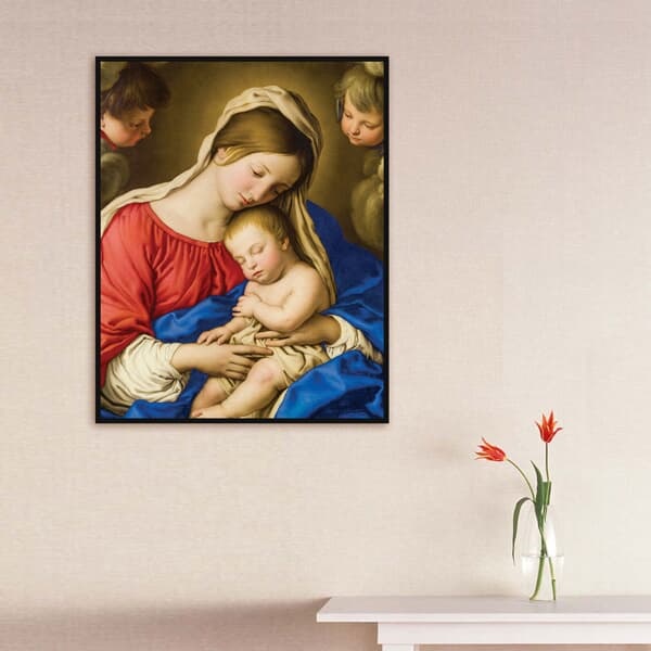 [더벨라] 사소페라토 - 성모 마리아와 아기 예수 그리고 두 천사 Madonna and Child with Two Cherubs