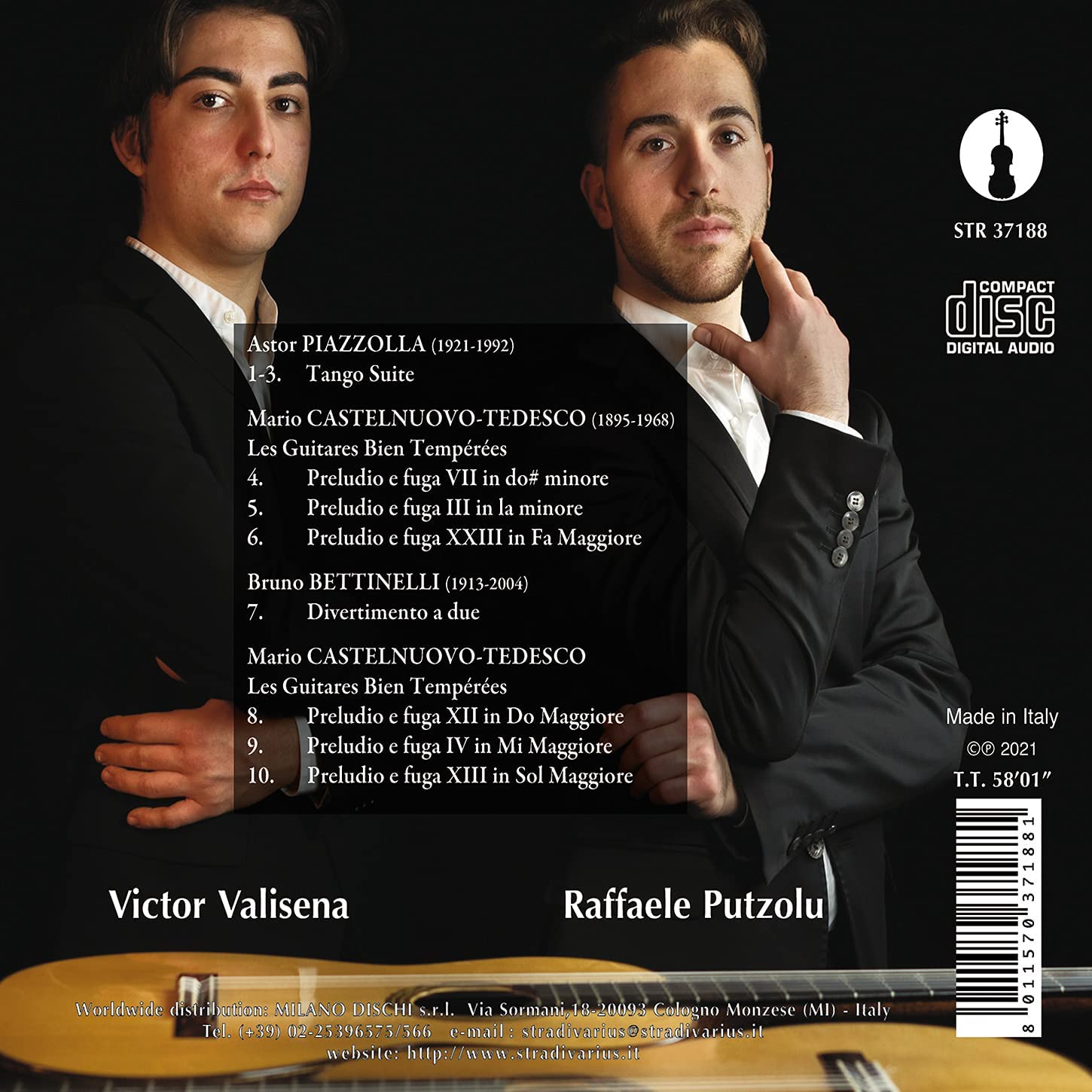 Victor Valisena / Raffaele Putzolu 20세기 클래식 기타 이중주 작품집 (20th Century Classical Guitar Duo) 