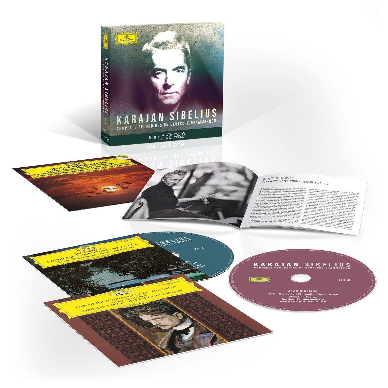 카라얀 DG 시벨리우스 녹음 전집 (Herbert von Karajan - Complete Sibelius Recordings On Deutsche Grammophon) 