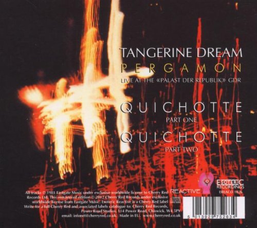 Tangerine Dream (탠저린 드림) - Pergamon (Live At The Palast Der Republik GDR) 