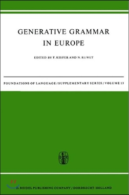 Generative Grammar in Europe