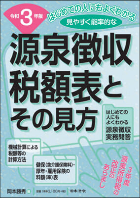 源泉徵收稅額表とその見方 3年版