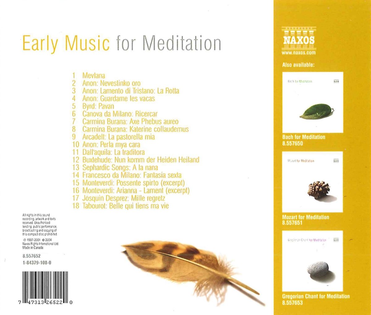 명상을 위한 초기 음악 (Early Music for Meditation) 