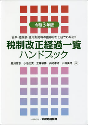 令3 稅制改正經過一覽ハンドブック