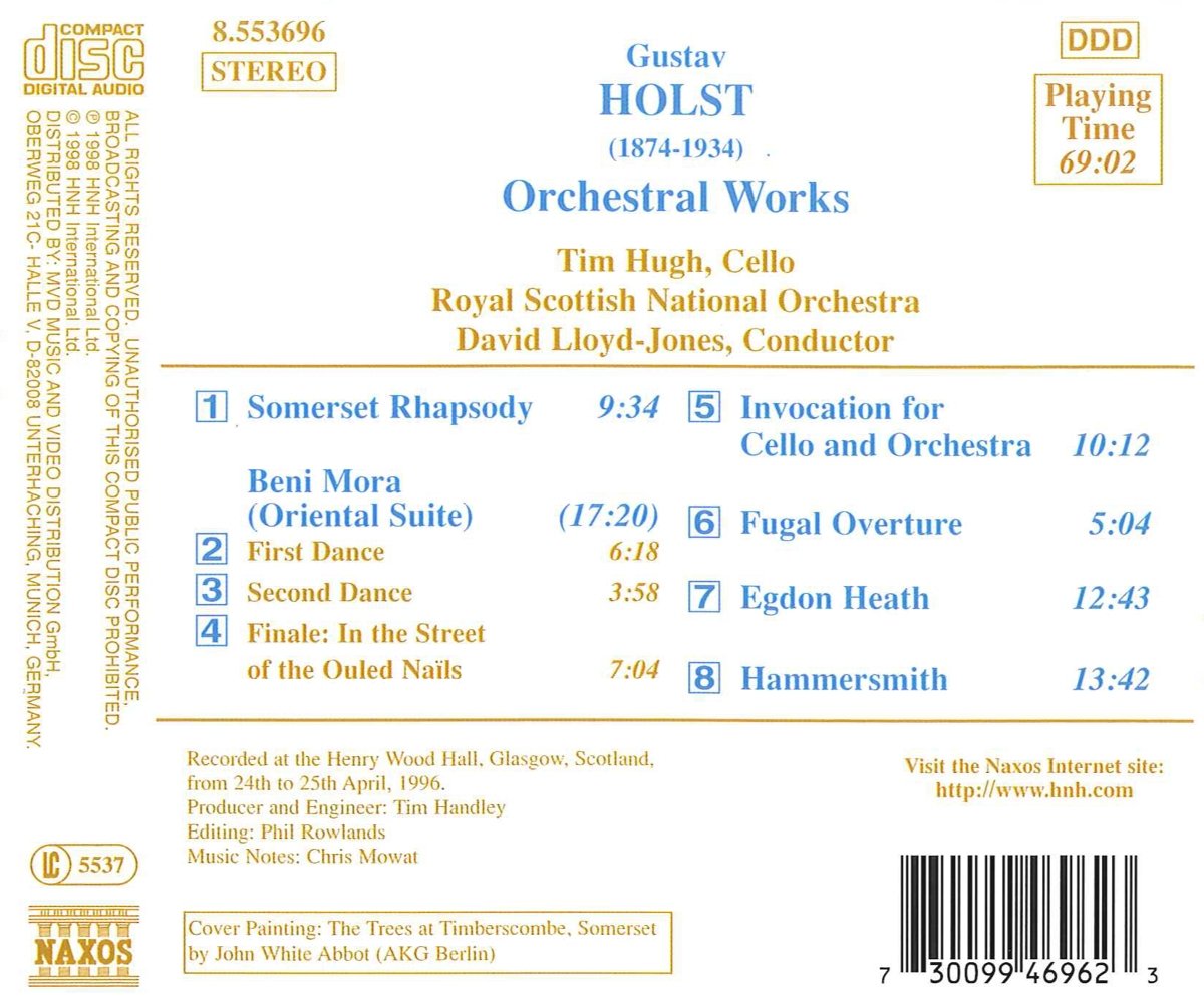 David Lloyd-Jones 홀스트: 랩소디, 베니 모라 외 (Holst: A Somerset Rhapsody, Beni Mora Op.29 No.1)