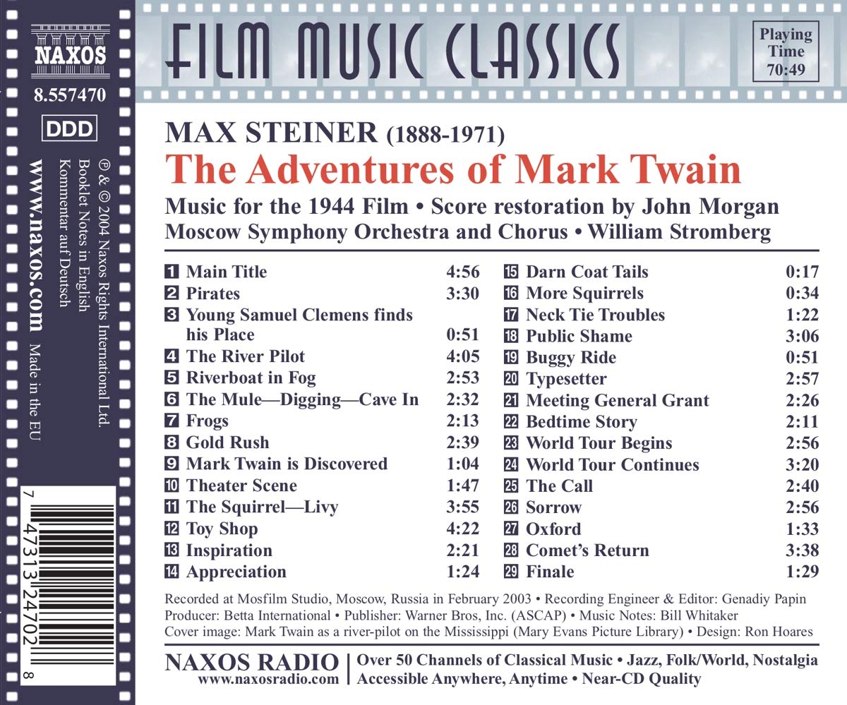 William Stromberg 마크 슈타이너: 어드벤쳐 오브 마크 트웨인 (Mark Steiner : The Adventures of Mark Twain) 