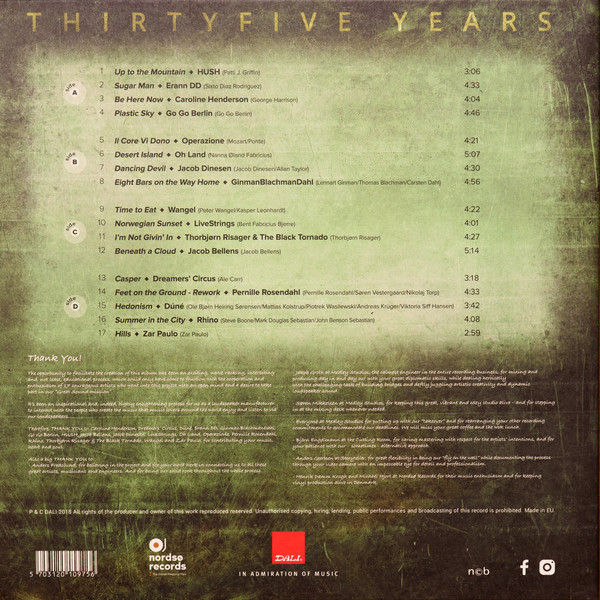 달리 레이블 창립 35주년 기념 프로젝트 (Dali LP Volume 5: Thirty Five Years - Test LP) [2LP] 