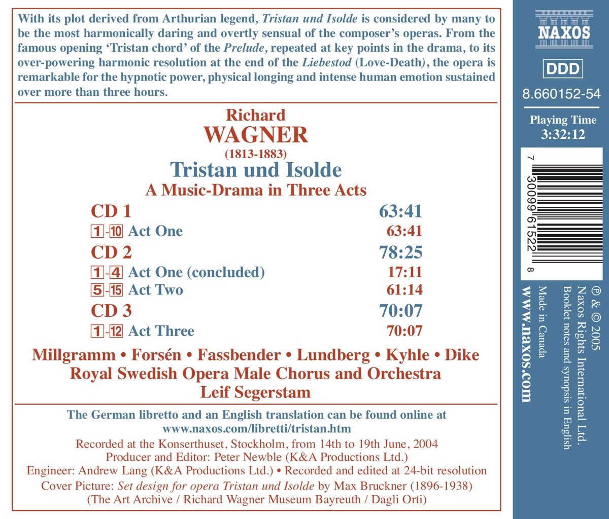Leif Segerstam 바그너: 트리스탄과 이졸데 (Wagner: Tristan und Isolde) 