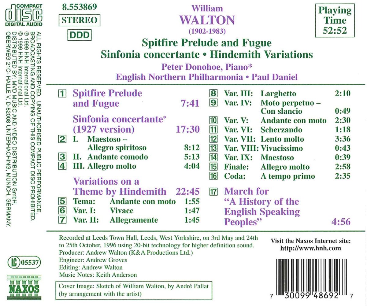 Peter Donohoe 윌리엄 월튼: 관현악 작품 (William Walton : Orchestral Works) 
